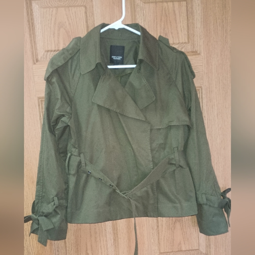Simply Vera by Vera Wang Olive Green Women's Jacket